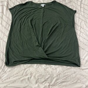 Time and Tru Forest Green Short Sleeve Tee